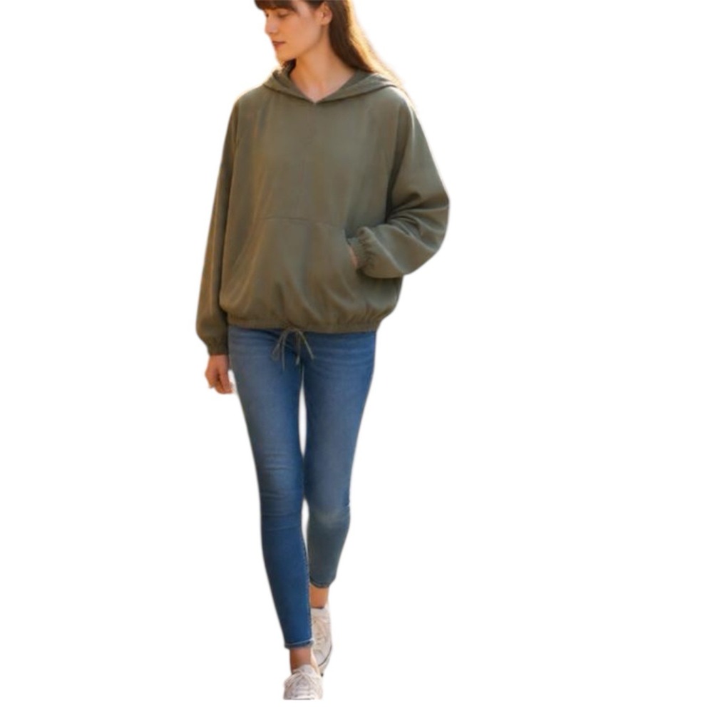 Lululemon‎ City Stroll Hoodie Grey Sage Pullover Jacket Size 4 Windbreaker Rain